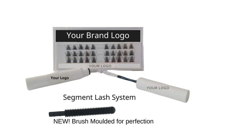 D I Y cluster segment lash system. Black and white BOND IT black lash flare, lash fibers and more Business in a box opportunity